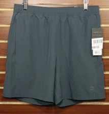 Layer 8 Men's Quick Dry 7" Shorts Blue Stretch Active Medium NEW
