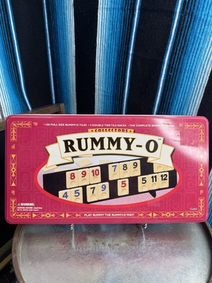 1999 Collector's Rummy - O Game Tin Case 100% Complete #851 T Rummikub Cardinal