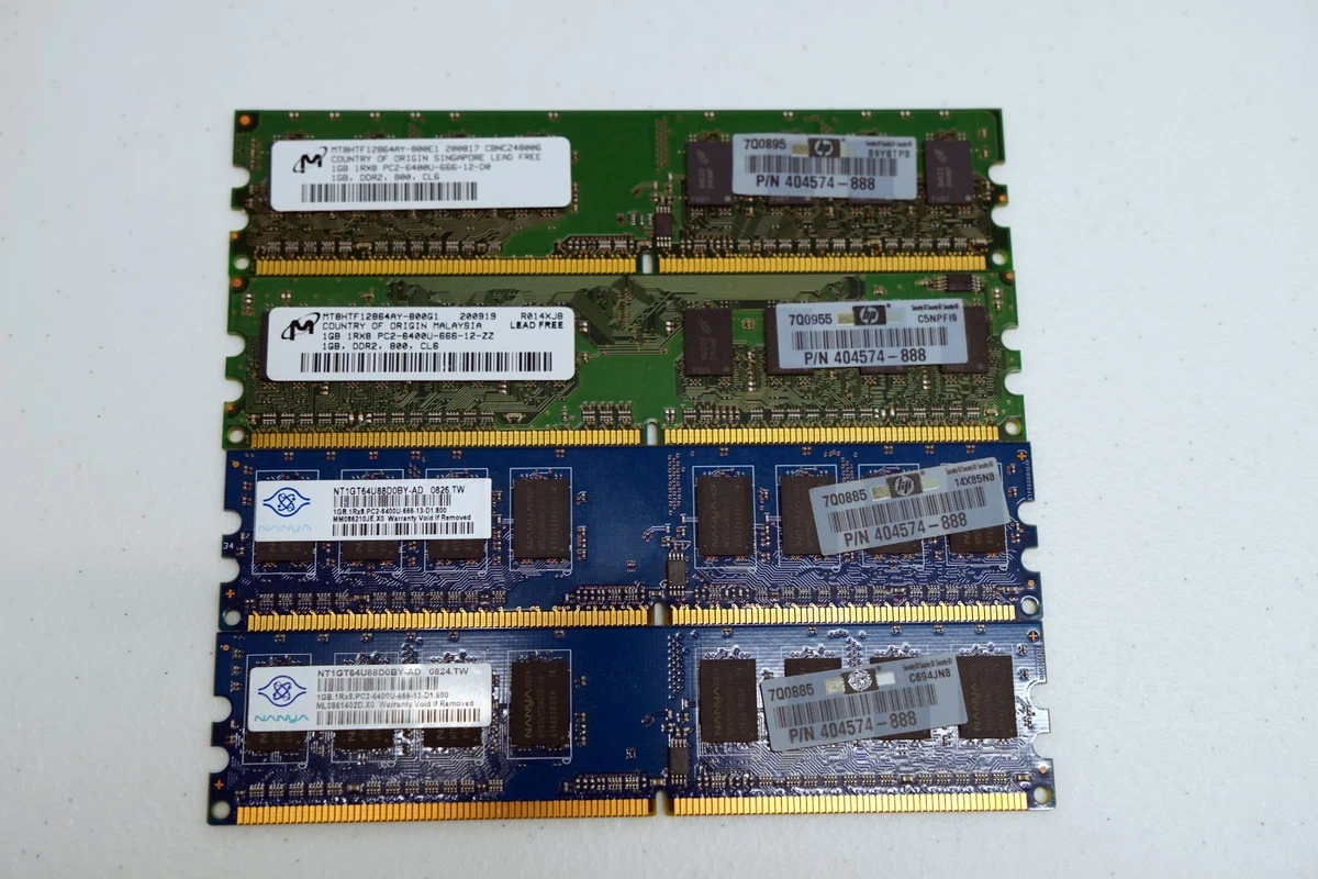 Micron PC2-6400 DDR2-800 Computer SDRAM for sale | eBay