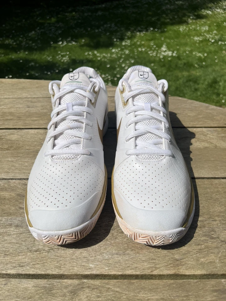 Nike Air Vapor 8 Lunarlon Roger Federer - White, Gold - T45,5 - Photo 3/4
