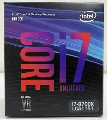 Intel Intel Core i7-8700K Processor Model Computer Processors LGA