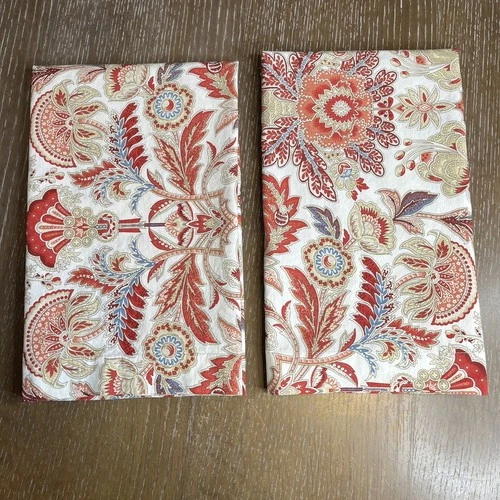 Ralph Lauren Chapman Jacobean Pair Of Pillow Shams Paisley Floral