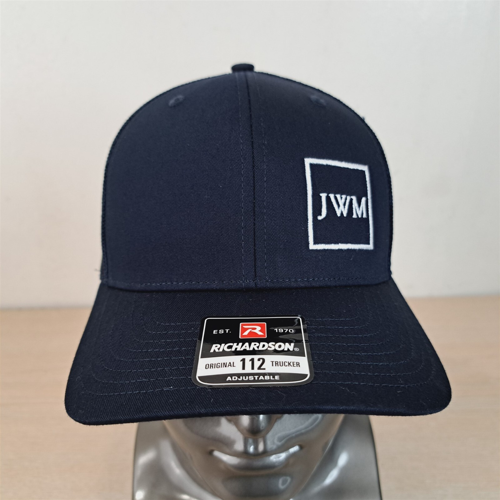 JWM INITIALS/MONOGRAM ADJUSTABLE SNAPBACK TRUCKER… - image 2