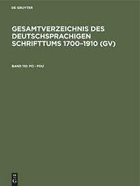 Po - Pou | Buch | 9783111086033