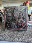 VTG Metal Romantic Equine Guttenberg Bois de Boulogne Storage Tin Treasure Box