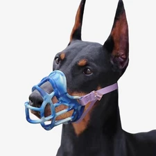 Dog Muzzle Basket Anti Biting Chewing Sturdy Lightweight Allows Drinking