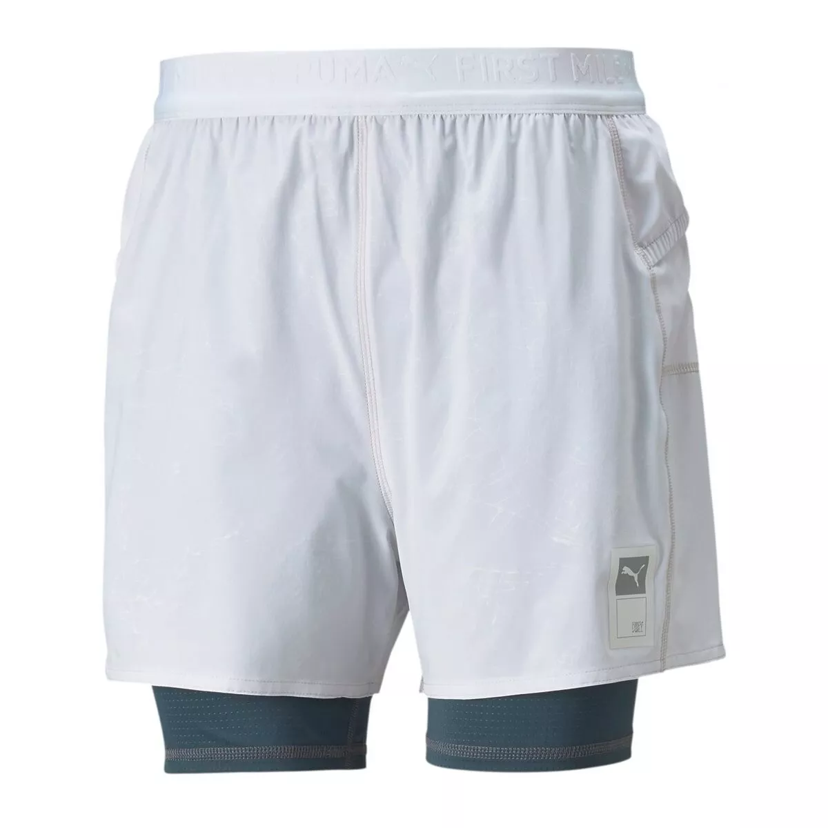 Puma track shorts white sales
