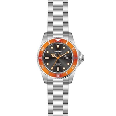 Invicta 22022 Pro Diver Men's 43mm Orange Bezel Black Sunray Date