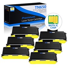 6PK TN650 Toner Cartridge For Brother MFC-8370 8480DN 8680DN HL-5370DW 5370DWT