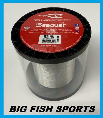 Lot De 2 Fluorocarbone Seaguar Red Label - 1-10lb 200yds Et 1-20lb 175yds, Neufs