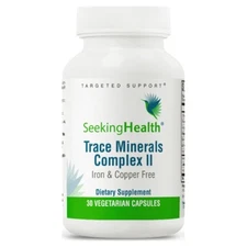 Seeking Health Trace Minerals Complex II, Iron & Copper Free, 30 Capsules