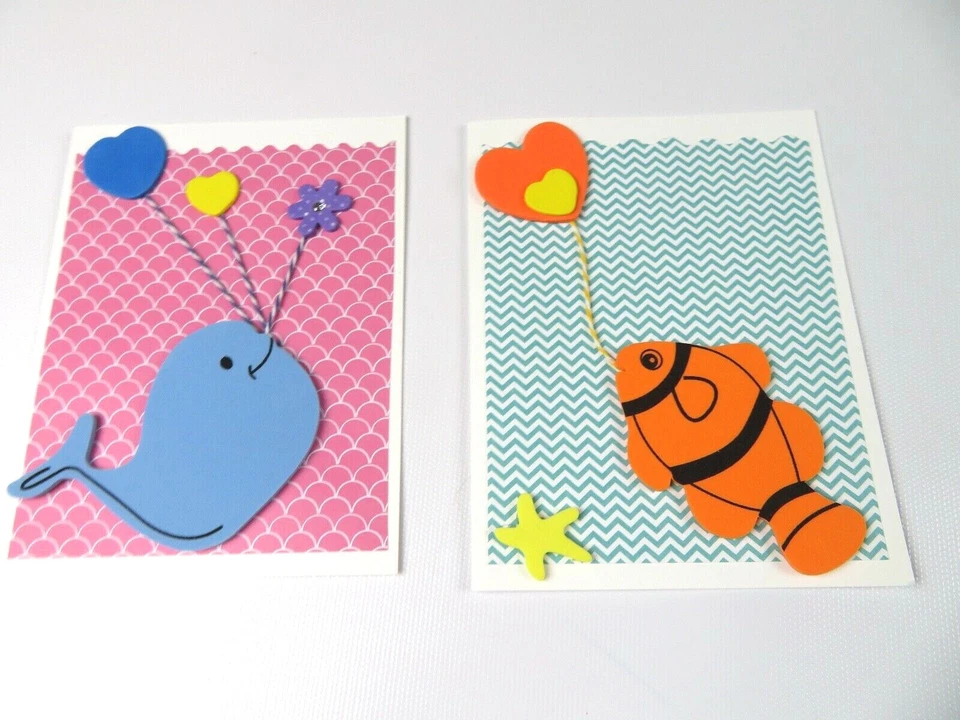 Juego de 10 tarjetas de agradecimiento para niños, tarjetas A2 plegadas, 5.5"X4.25"  Foto 2 de 4