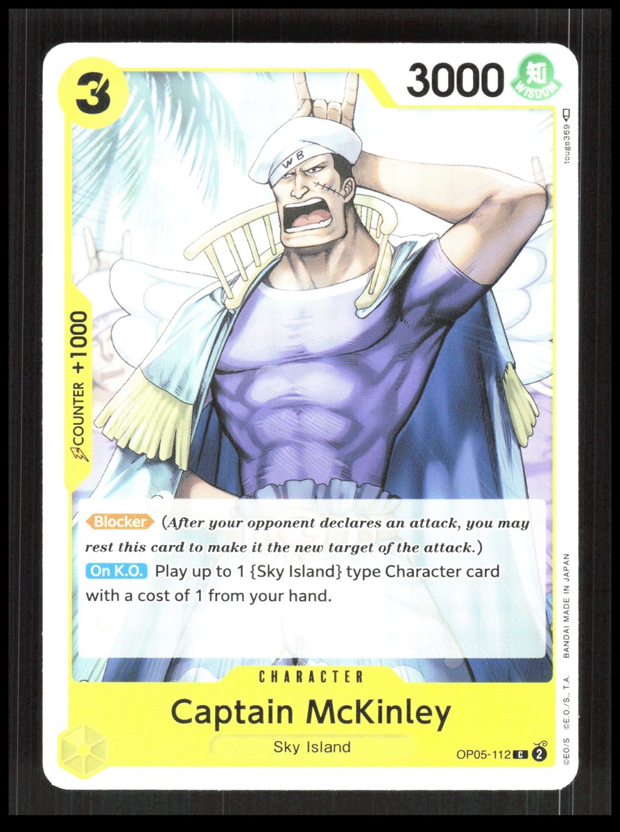 One Piece Captain McKinley OP05-112 Awakening of the New Era TCG