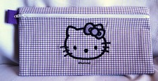Hello Kitty all purpose zippered pouch for school pencils make up....