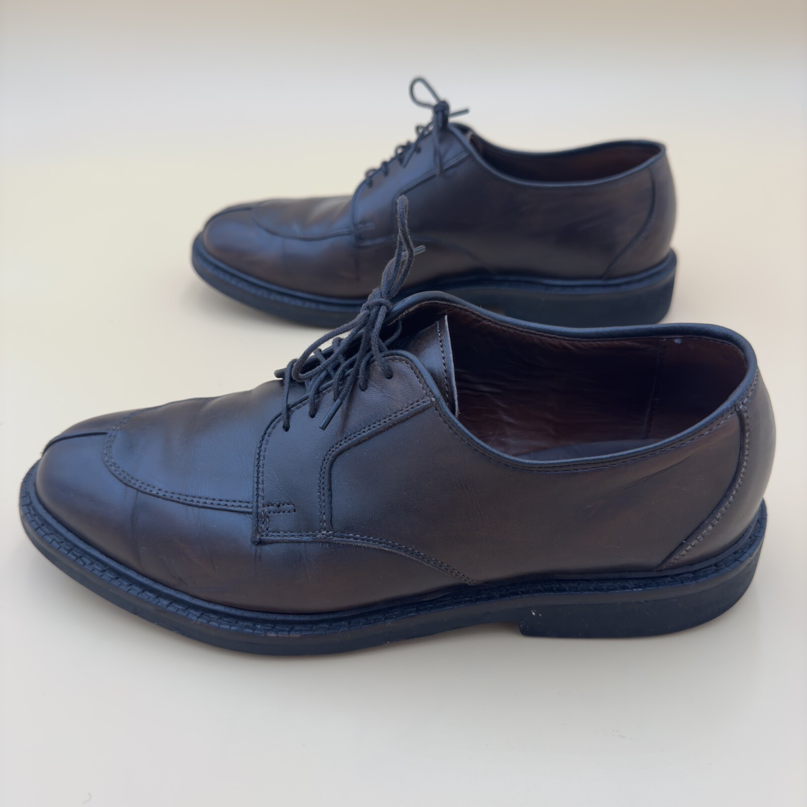 SAOLA Scarpa elegante derby Allen Edmonds Ashton in pelle nera punta spaccata 1609 da uomo 8 5