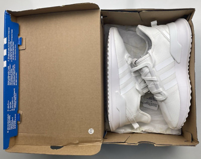 adidas Originals U_Path Run J Triple White G28109 Size 5.5 NIB