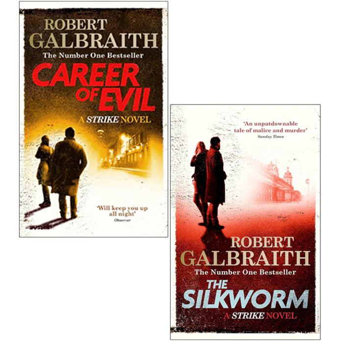 Robert Galbraith Collection 2 Books Set Career of Evil, The Silkworm NEW Pack