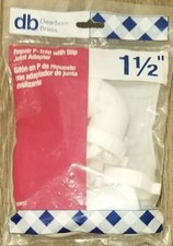 Dearborn Brass Repair P-Trap With Slip Joint Adapter 1 1/2 Inch Plastic HD2661C