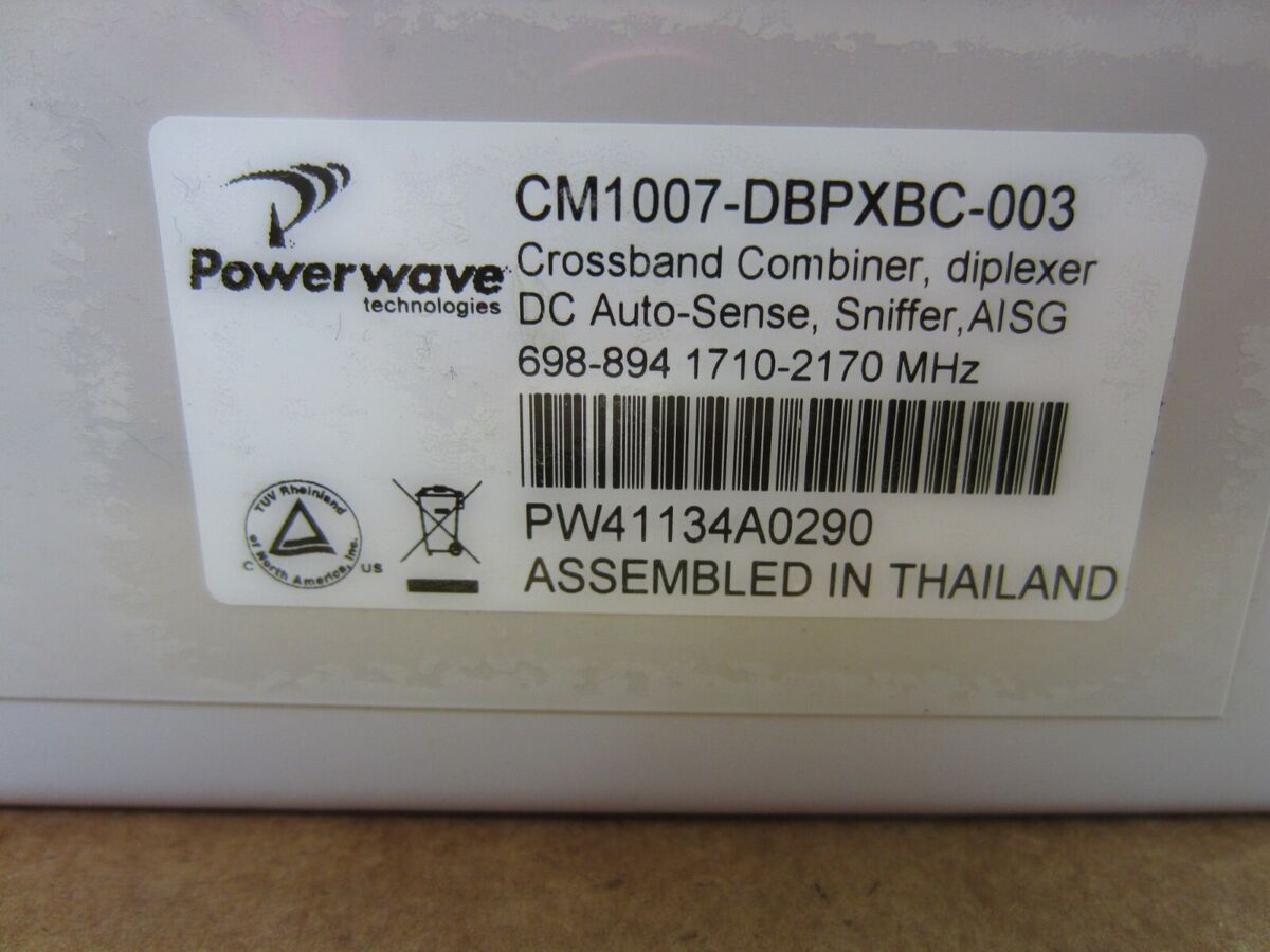 Powerwave CM1007-DBPXBC-003 Crossband Combiner Diplexer Auto Powerwave CM1007-DBPXBC-003 Crossband Combiner Diplexer Auto