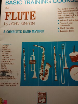 Alfred's Basic Training Course for Flute Book One (1) by John Kinyon 1970 Y5
