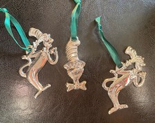Dr Suess - Cat in the Hat - Christmas Ornaments - Lot Of 3