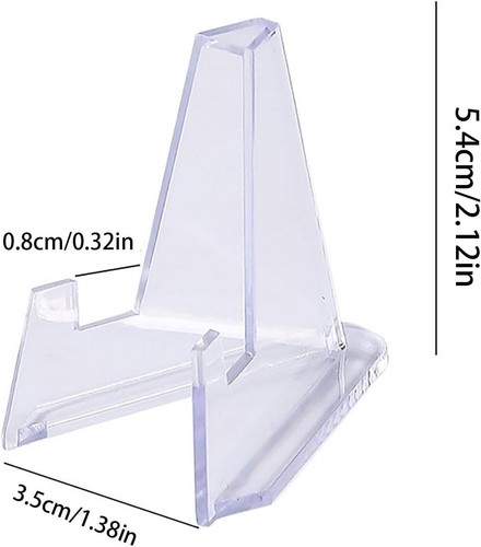 30 Coin Stand Mini Acrylic Easel Stands Coin Display Holder for Displaying - Picture 2 of 5