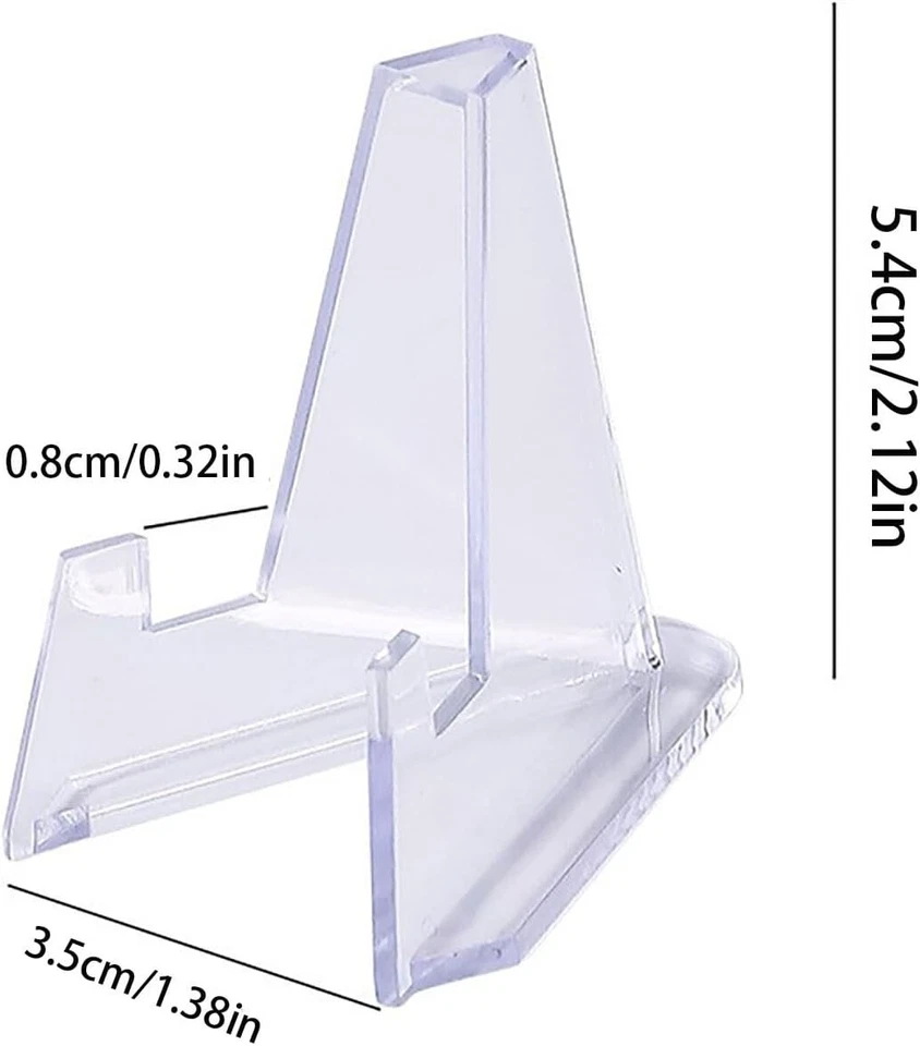 30 Coin Stand Mini Acrylic Easel Stands Coin Display Holder for Displaying - Image 2 of 4