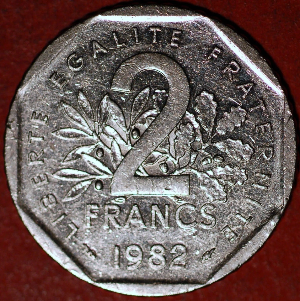 Francia 2 Francos 1982 KM# 942.1 Foto 2 de 2