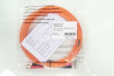 DIGITUS LWL-Patch-Kabel ST to ST duplex MM 50/125um LSZH OM2,5M | DK-2511-05