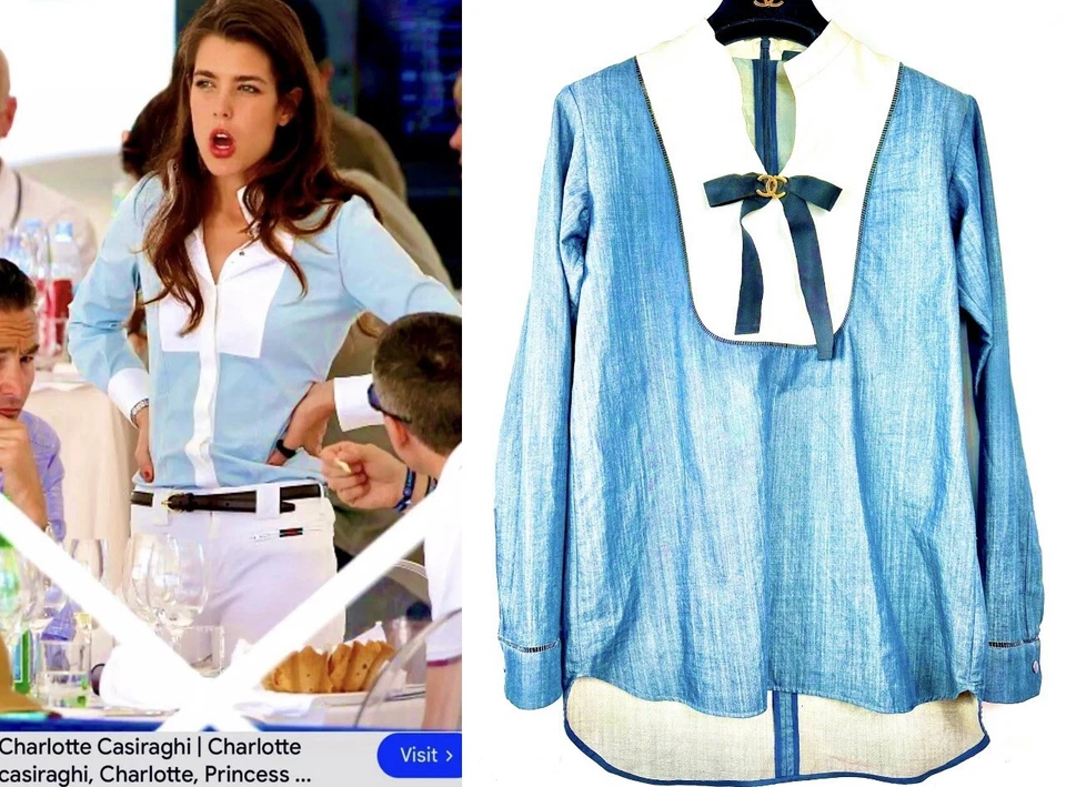 Gucci 2014 Princesa Gris Blanco Piqué Tweed Top 38 40 42 2 4 6 Camisa Chaqueta S M Foto 3 de 4