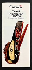 1987-1988 Canada Travel Information USA Visitor Guide Customs Vintage Brochure