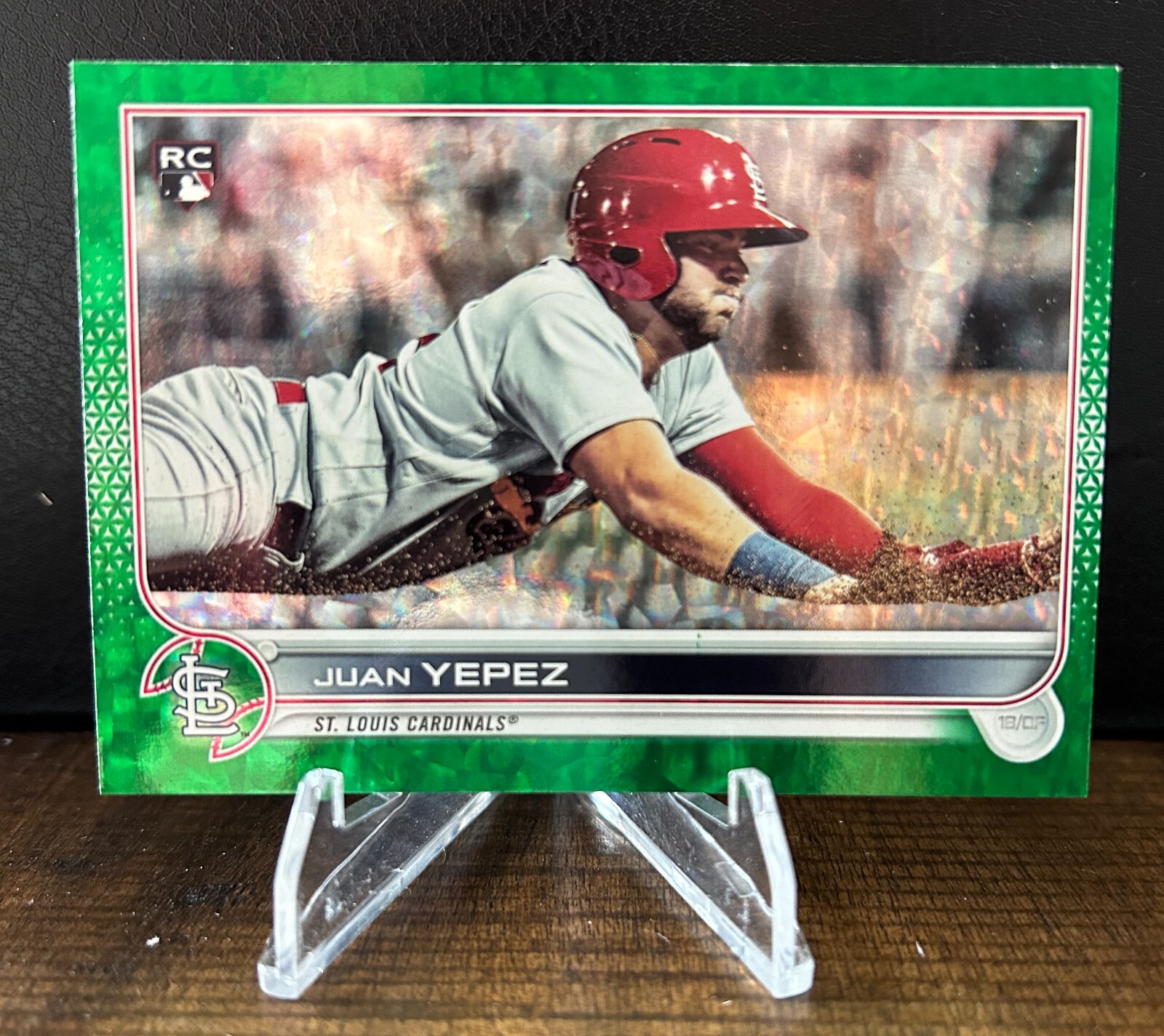 2022 Topps S2 - Juan Yepez (RC) GREEN Foil - Cardinals #303/499 - #506