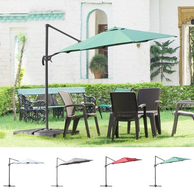 Iseasy Patio Umbrella Base Stand Heavy Duty Metal Foldable Large Cross Frame Sunshade Holder Stand Patio Umbrella Parasol Base Stand Garden Outdoors Garden Furniture Accessories