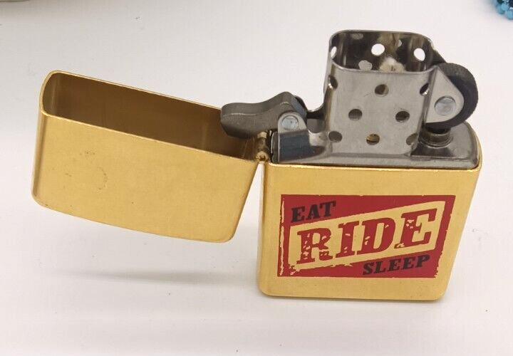 VINTAGE ZIPPO MARLBORO LIGHTER EAT RIDE SLEEP IN ORIGINAL BOX eBay