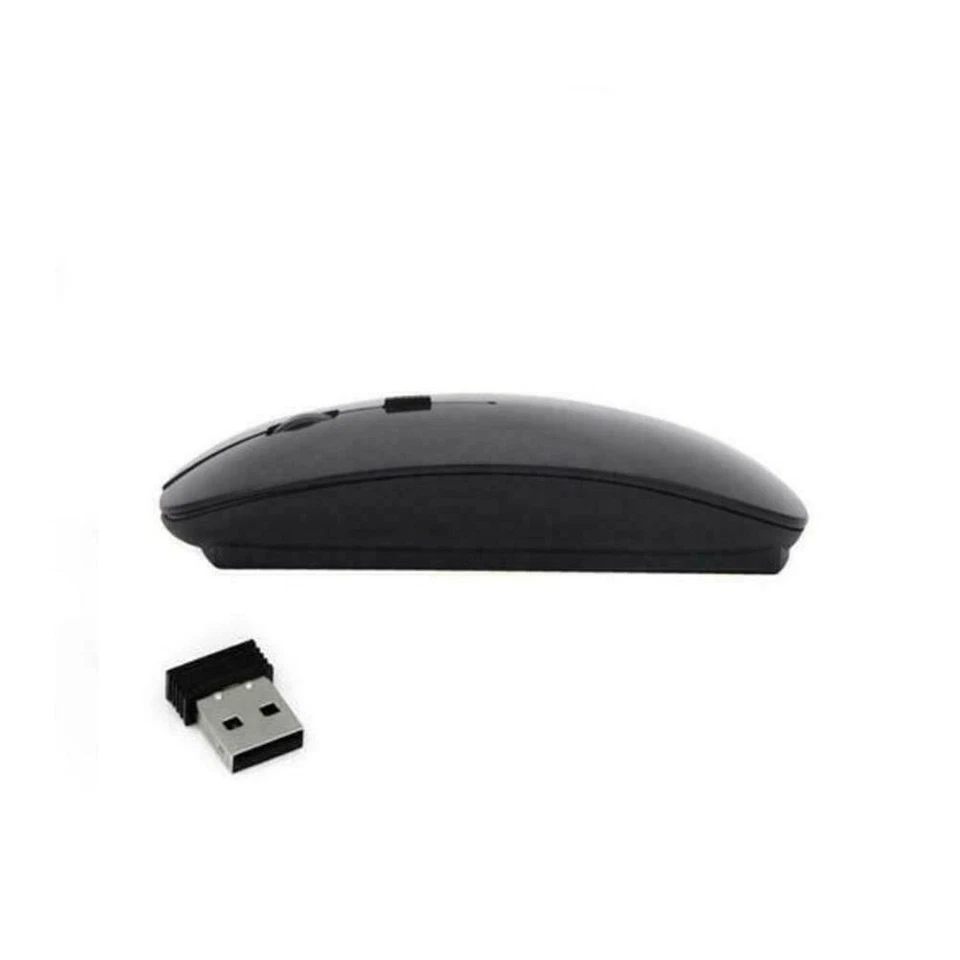 Ultra Thin 2.4G Optical Wireless Mouse USB Receiver Mouse Air Mouses Lot T8 - Image 2 of 4
