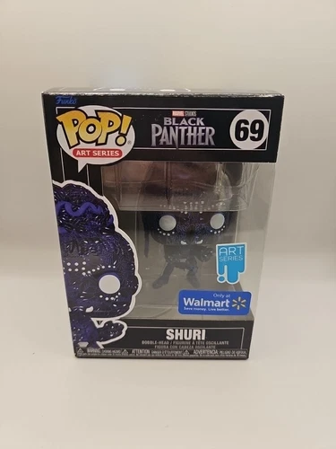 Funko Pop Shuri #69 Marvel Black Panther Avengers Art Series Figure Walmart Excl