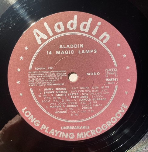 ALADDIN 14 MAGIC LAMPS JIMMY LIGGINS I Ain’t Drunk Mono Fr. Import LP VG/VG+ - Picture 9 of 9