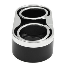Car Interior Console Dual Cup Holder Drink Bottle Mount Wadhesive 2 Top Rings