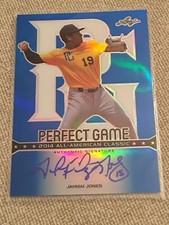 JAHMAI JONES 2014 Leaf Metal Perfect Game Blue AUTOGRAPH #9/25 ORIOLES ANGELS
