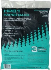 Genuine VacuMaid AstroVac Valet HPB1 HEPA Sealed Paper Vacuum Bags (3-Pack)
