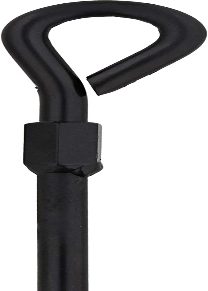 Ground Anchors, 15 Inch 8Pk Black Shed Anchor Kit Greenhouse Tie Down