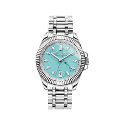 THOMAS SABO Damenuhr Türkis Divine silber WA0435-201-209