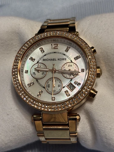 Orologio Michael Kors Parker Donna MK5491 Oro Rosa Acciaio Inox Quadrante MOP