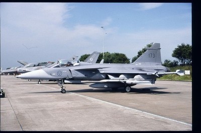 BB236 ORIGINAL K64 SLIDE: Swedish AF Saab JAS-39 Grippen 173