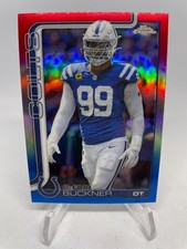 2025 TOPPS CHROME RED WHITE BLUE REFRACTOR #133 DeFOREST BUCKNER COLTS