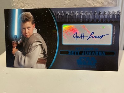 Topps Star Wars Attack Of The Clones Widevison Jett Lucas as Zett
