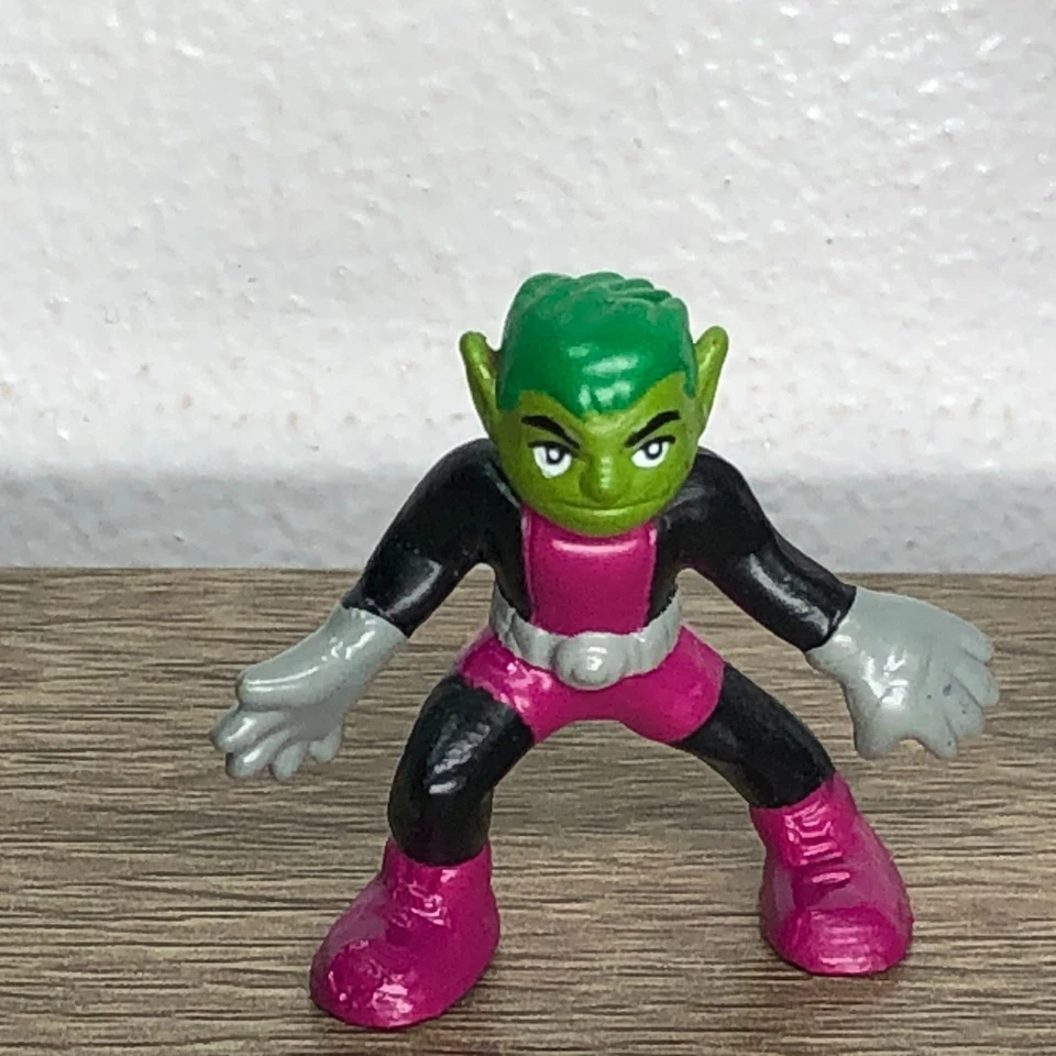 Lote de figuras de acción Teen Titans minifigura niño bestia cuervo trígono bloque de cemento 4 Foto 3 de 4