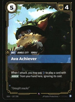 Ava Achiever Rare Origins 107/298 NM