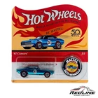 🏁Hot Wheels 50th Anniversary Red Line Aqua Blue '67 Camaro H28🏁