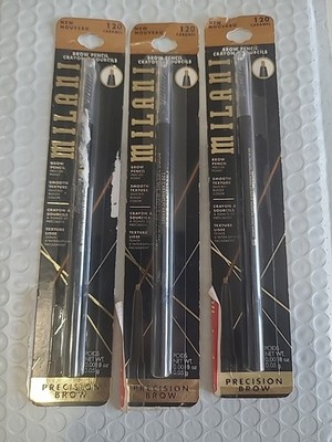 3 Pack Milani Stay Put Brow Sculpting Pencil 16HR Wear 120 caramel See Pictures
